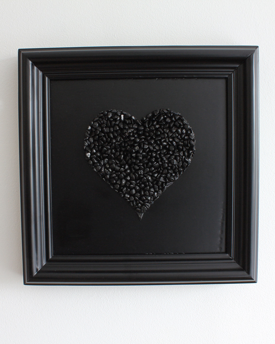 Black Tourmaline Heart Wall Decor