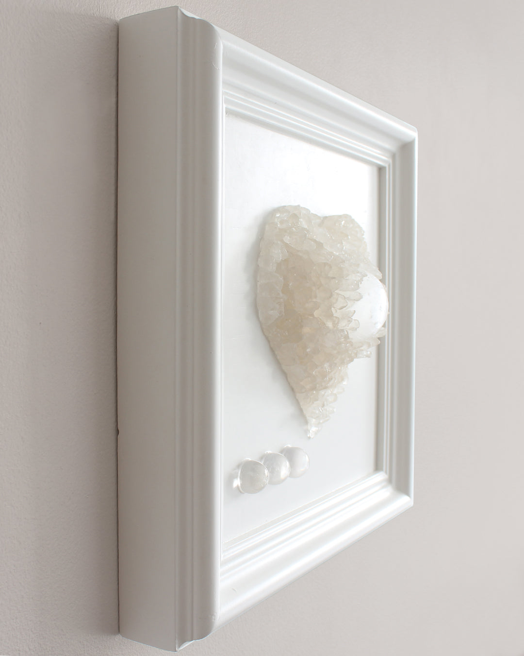 Clear Quartz & Selenite Heart