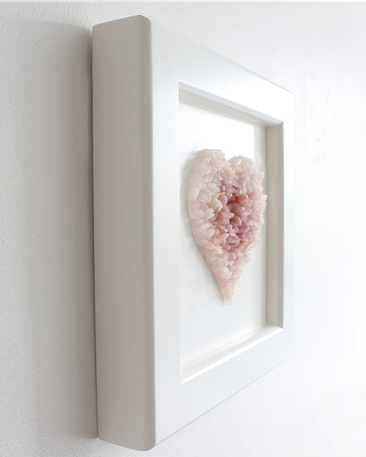 Rose Quartz Heart Wall Decor