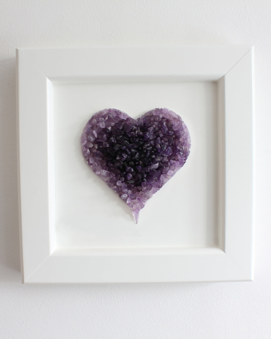 Amethyst Heart Wall Decor
