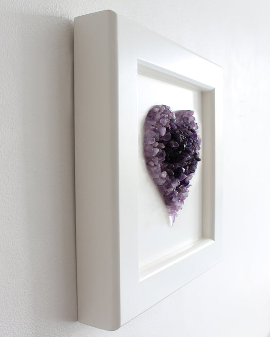 Amethyst Heart Wall Decor