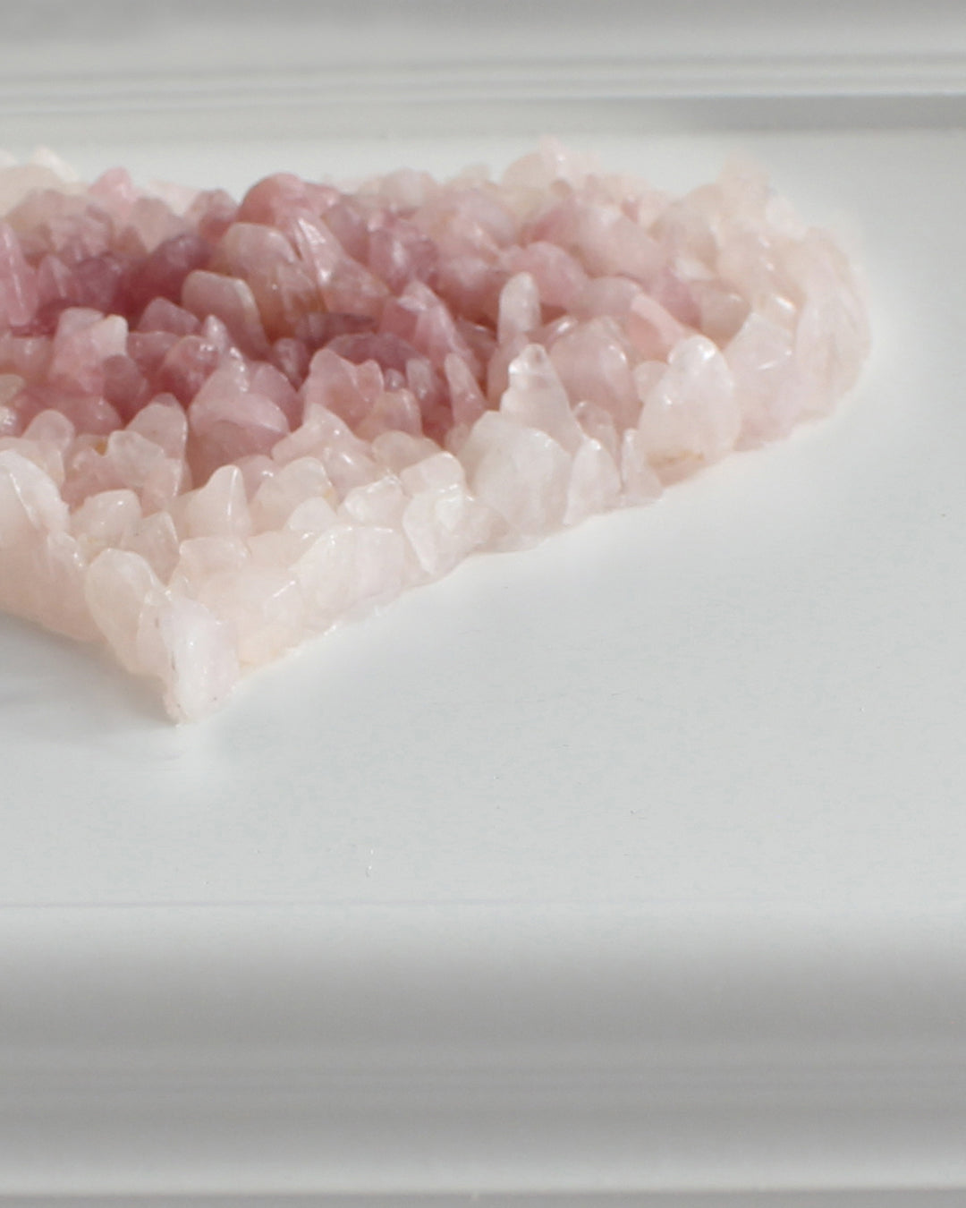 Rose Quartz Heart Wall Decor