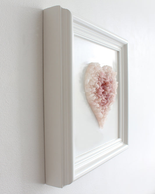 Rose Quartz Heart Wall Decor