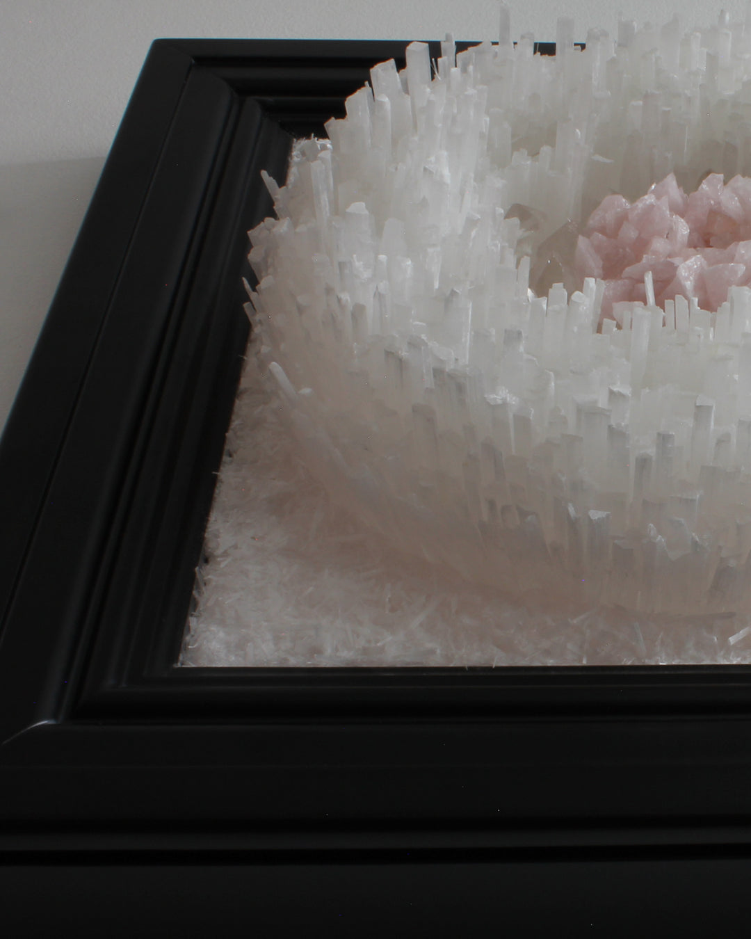 Selenite Rose Quartz Wall Decor