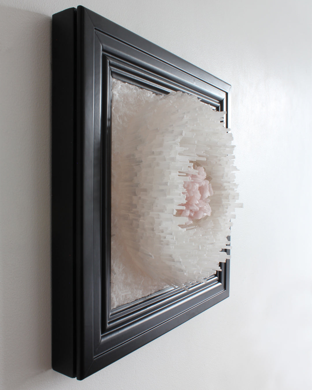 Selenite Rose Quartz Wall Decor