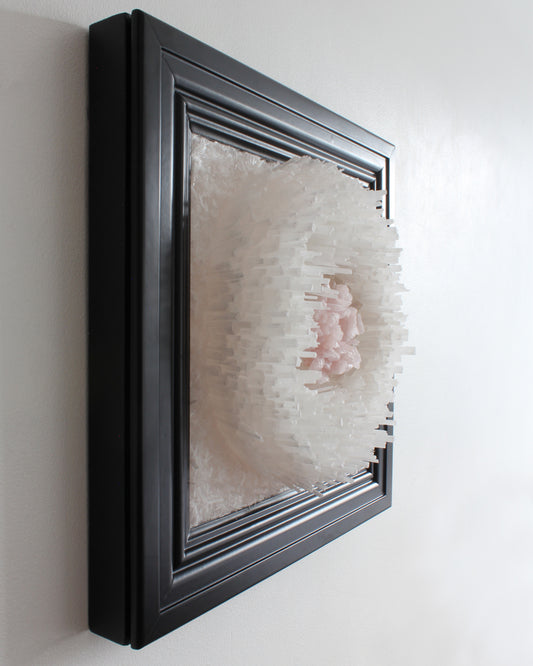 Selenite Rose Quartz Wall Decor